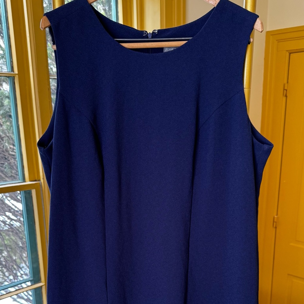 Jessica London Elegant Blue Midi Dress